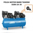 POLEA MOTOR B6000 TANDEM D200-2A-38 