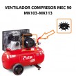 VENTILADOR COMPRESOR MEC 90 MK103-MK113