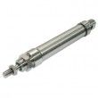 Mini cilindro INOX ISO6432 simple efecto magnetico C20-Ø 80MM