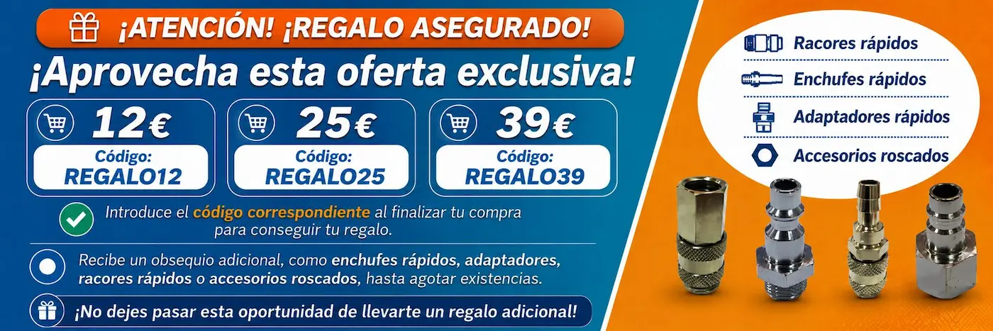 Regalo asegurado con códigos REGALO12, REGALO25 y REGALO39